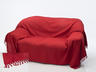 View Item Cotton Honeycomb Waffle Throw Red (Double)